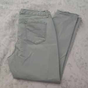 Nine West ladies skinny ankle jeans sage size 14